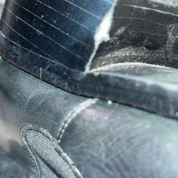 COLE HAAN NIKE AIR Black Leather EVAN CHELSEA Ankle Boot Bootie -Women's 8AA - Picture 11 of 13